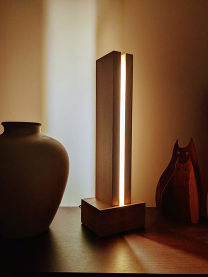 Lampe en bois Design Tour de leds